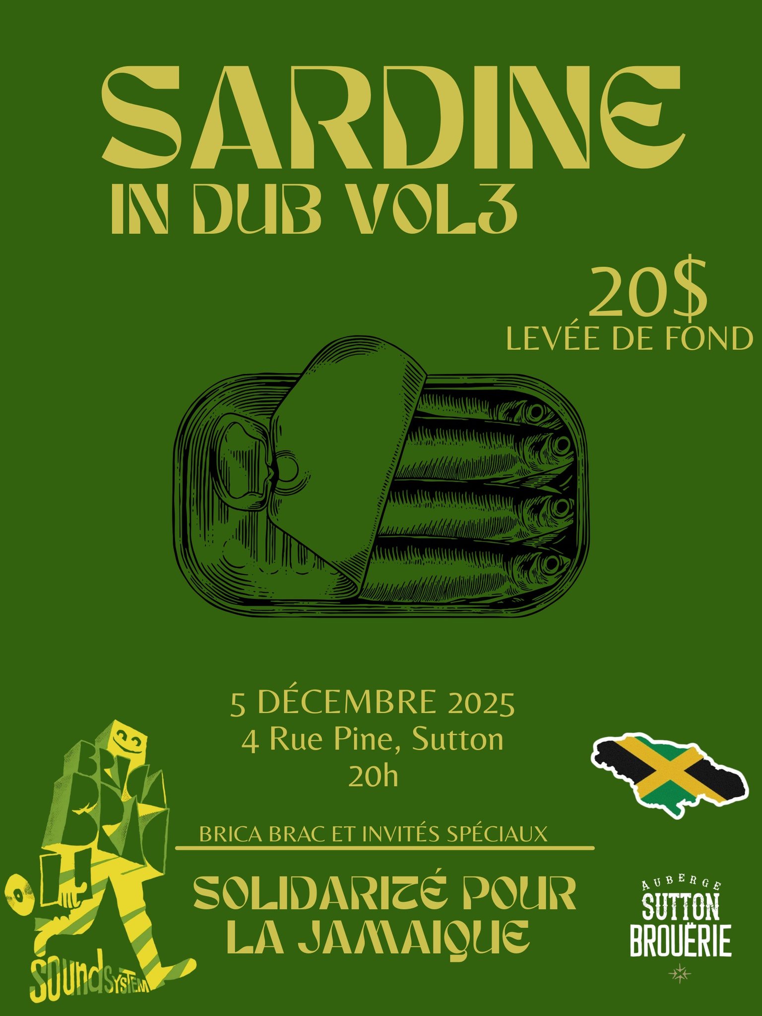 Sardine in Dub Vol. 3 - Solidarité pour la Jamaique